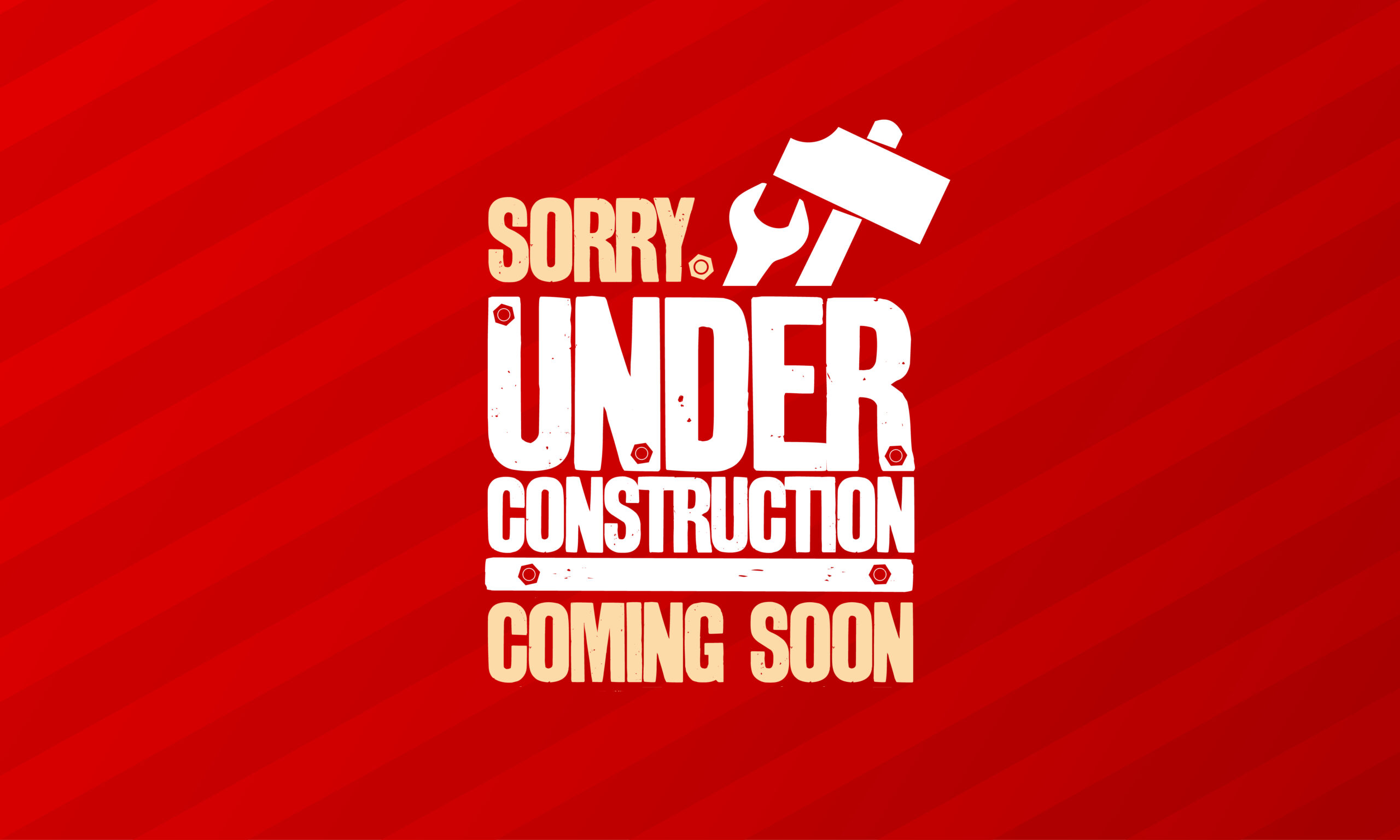 Under construction design. Under construction design template.